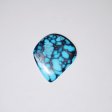 High quality natural blue webbed turquoise cab