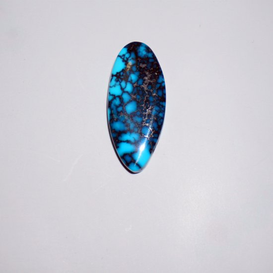 High quality natural blue webbed turquoise cab