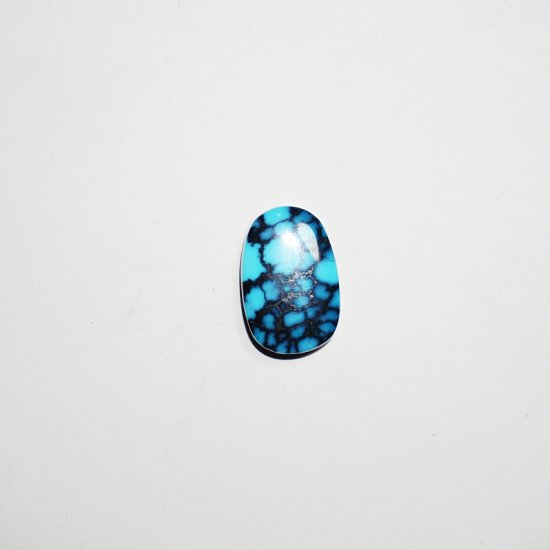 High quality natural blue webbed turquoise cab