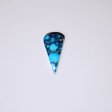 High quality natural blue webbed turquoise cab